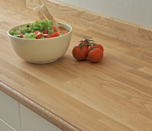 Solid-Wood worktop with tomatos